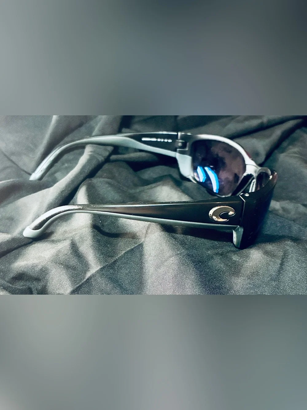 Costa Del Mar Fisch Sunglasses 580P Polarized Black New Wrap XL